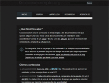 Tablet Screenshot of codexexempla.org